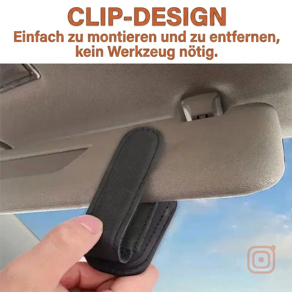 Sonnenblenden-Halter fürs Auto (Brille & Karten)