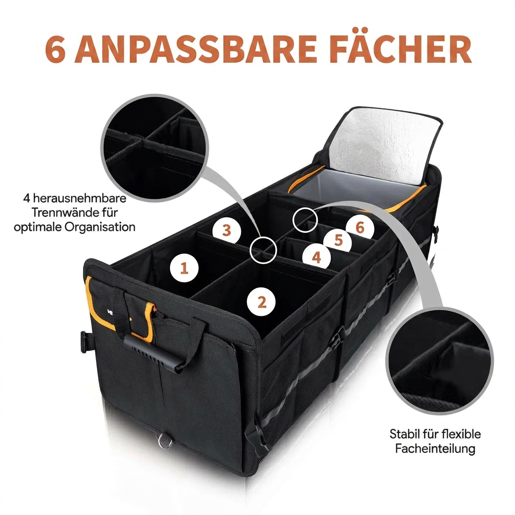 Kofferraum-Organizer XL mit Kühlfach